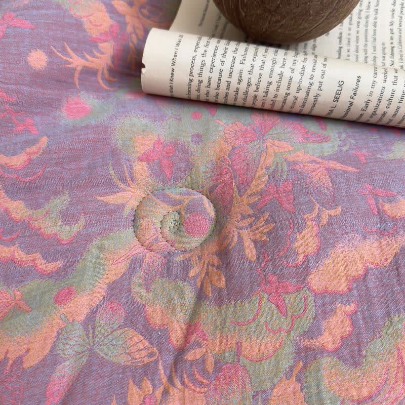 Couette papillon artistique en gaze de coton jacquard - image 10