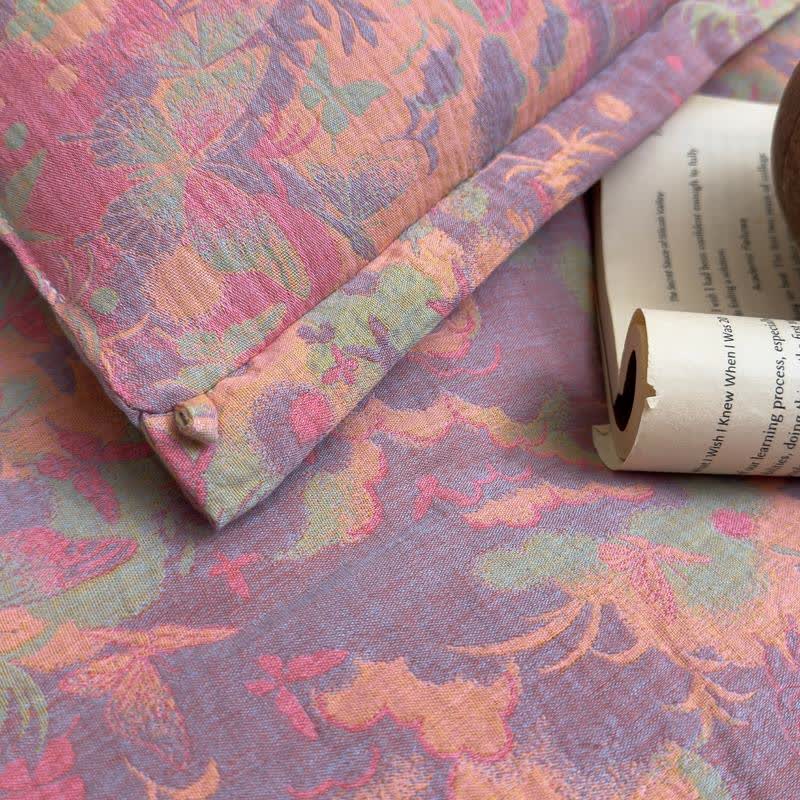 Couette papillon artistique en gaze de coton jacquard - image 12