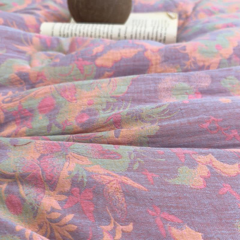 Couette papillon artistique en gaze de coton jacquard - image 9
