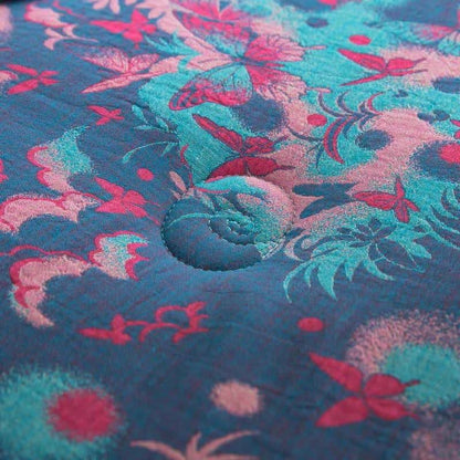 Couette papillon artistique en gaze de coton jacquard - image 5