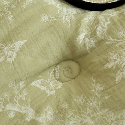 Couette en gaze de coton avec branche et papillons, jacquard - image 9