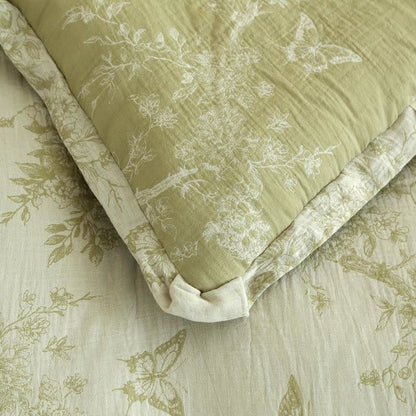 Couette en gaze de coton avec branche et papillons, jacquard - image 8