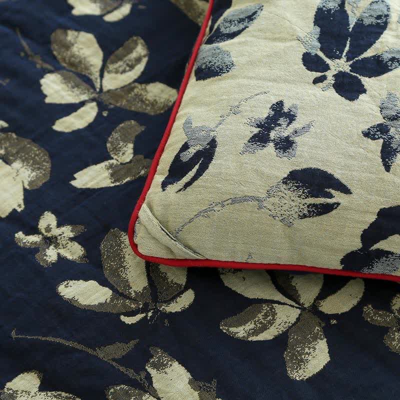 Couette jacquard en gaze de coton à fleurs Flourish - image 19