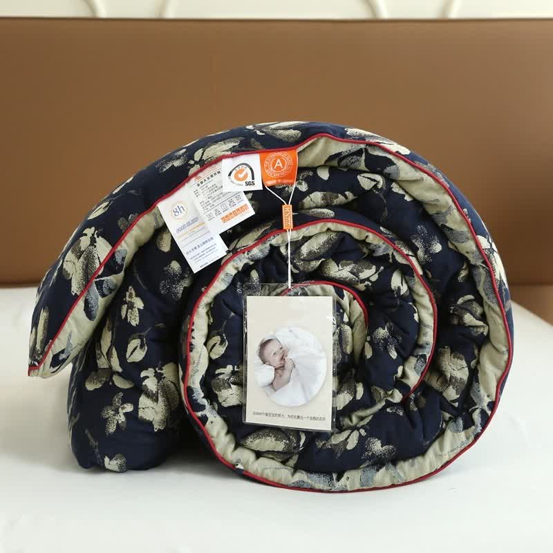 Couette jacquard en gaze de coton à fleurs Flourish - image 17