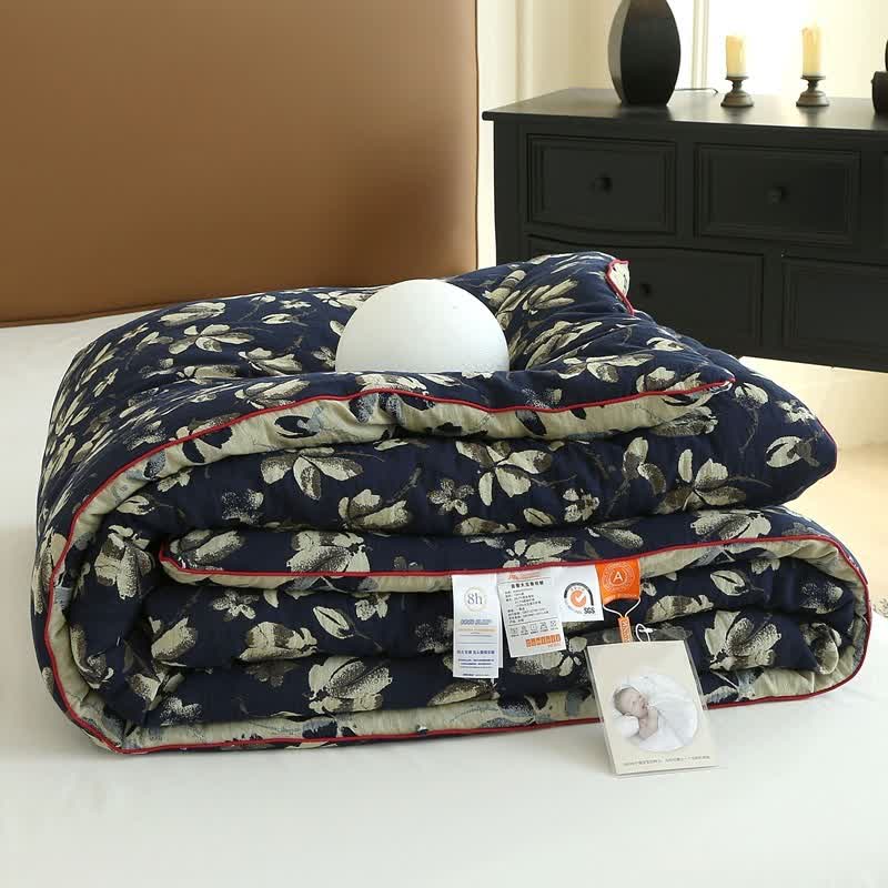 Couette jacquard en gaze de coton à fleurs Flourish - image 16
