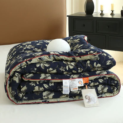 Couette jacquard en gaze de coton à fleurs Flourish - image 16