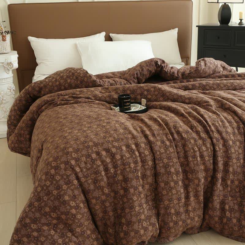 Couette florale rétro en gaze de coton jacquard - image 18