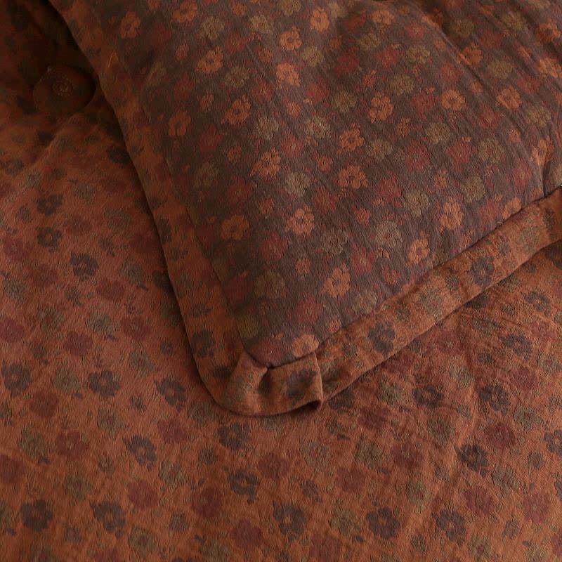 Couette florale rétro en gaze de coton jacquard - image 15