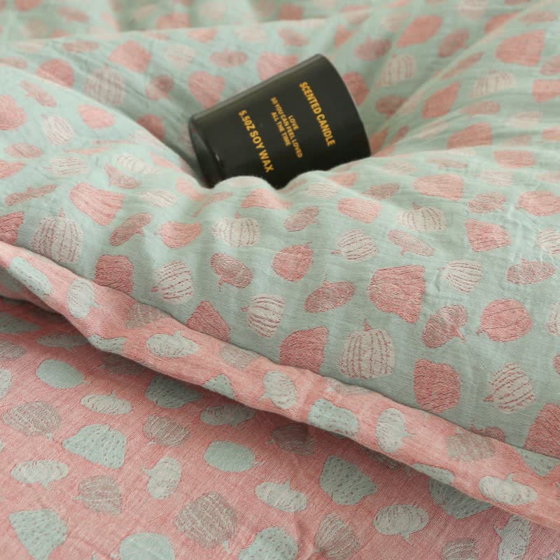 Couette citrouille amusante en gaze de coton et jacquard - image 8
