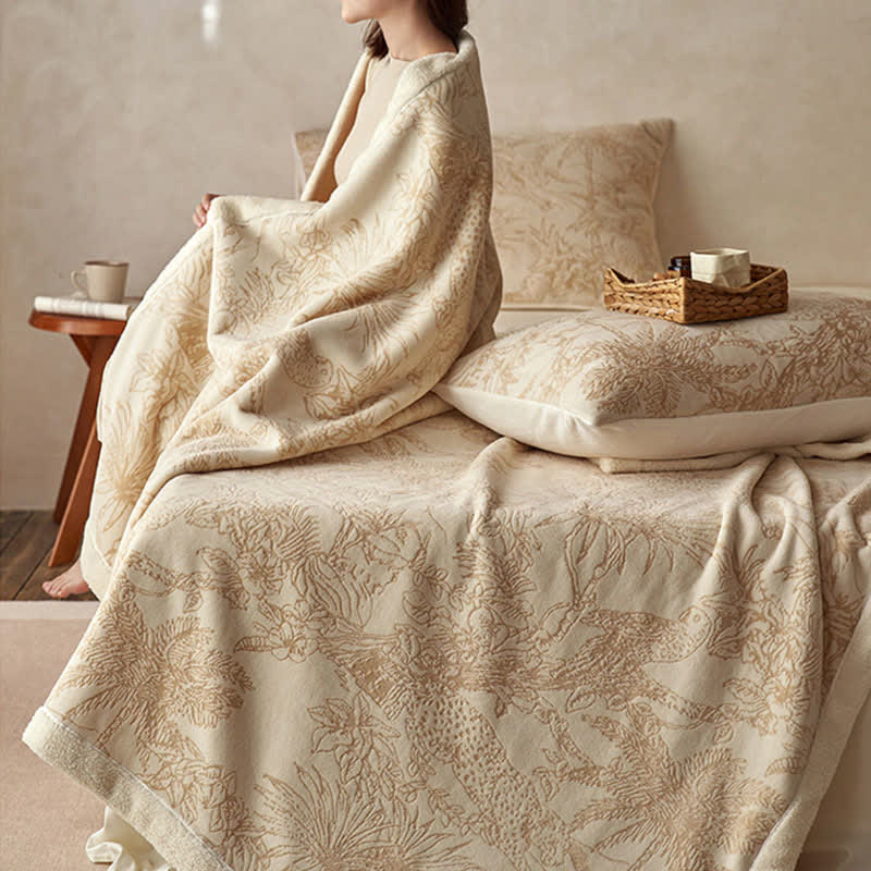 Couverture en jacquard jungle chaude - image 4