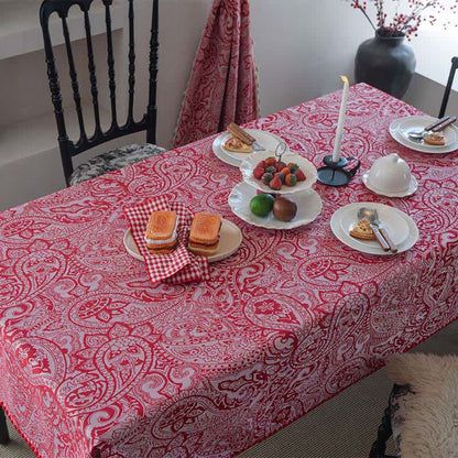 Nappe jacquard de style ethnique à motif cachemire - image 3