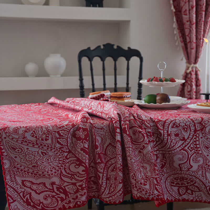 Nappe jacquard de style ethnique à motif cachemire - image 5