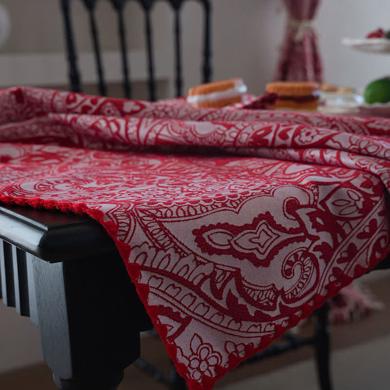 Nappe jacquard de style ethnique à motif cachemire - image 8