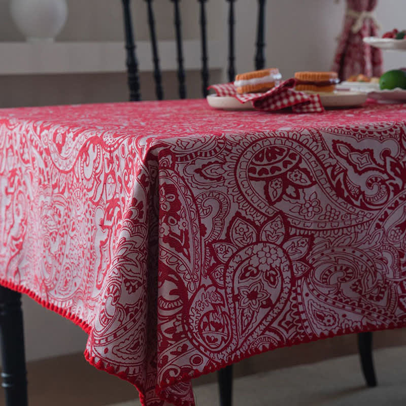 Nappe jacquard de style ethnique à motif cachemire - image 7