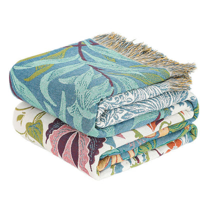 Couette patchwork en gaze de coton naturel à motif floral - image 3