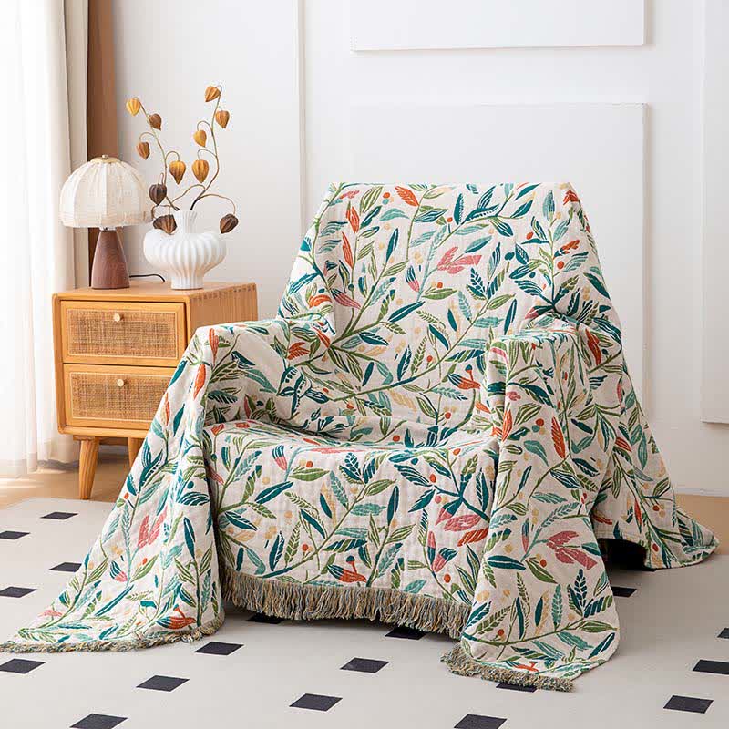 Couette Fresh Leaf en gaze de coton naturelle - image 2