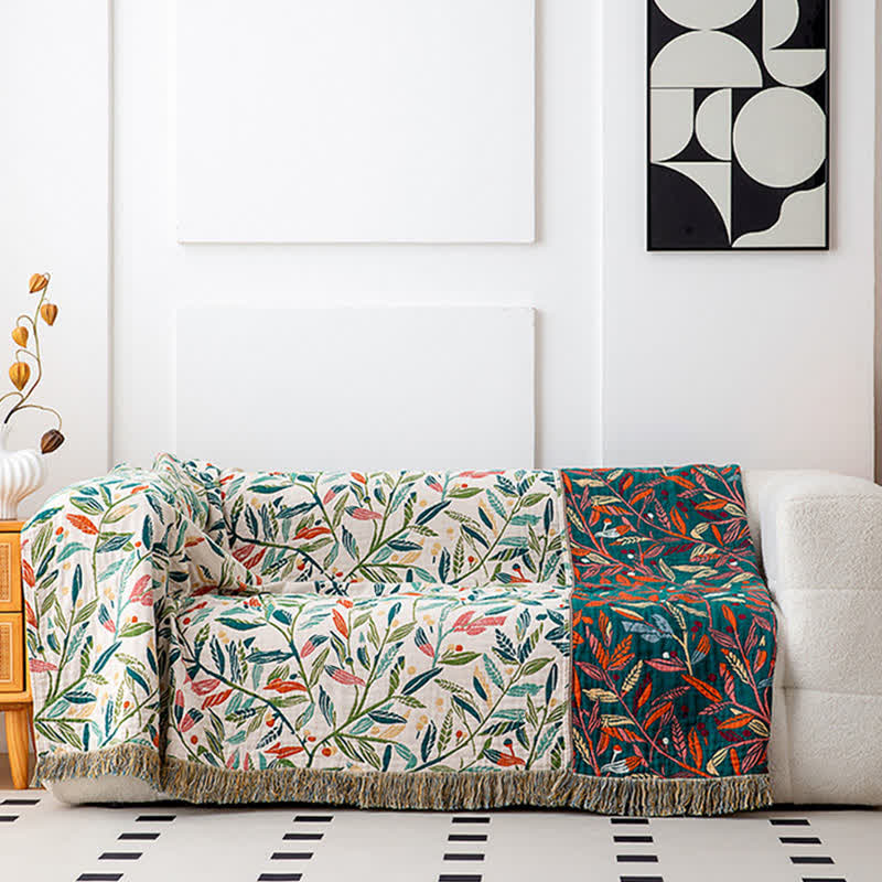Couette Fresh Leaf en gaze de coton naturelle - image 3