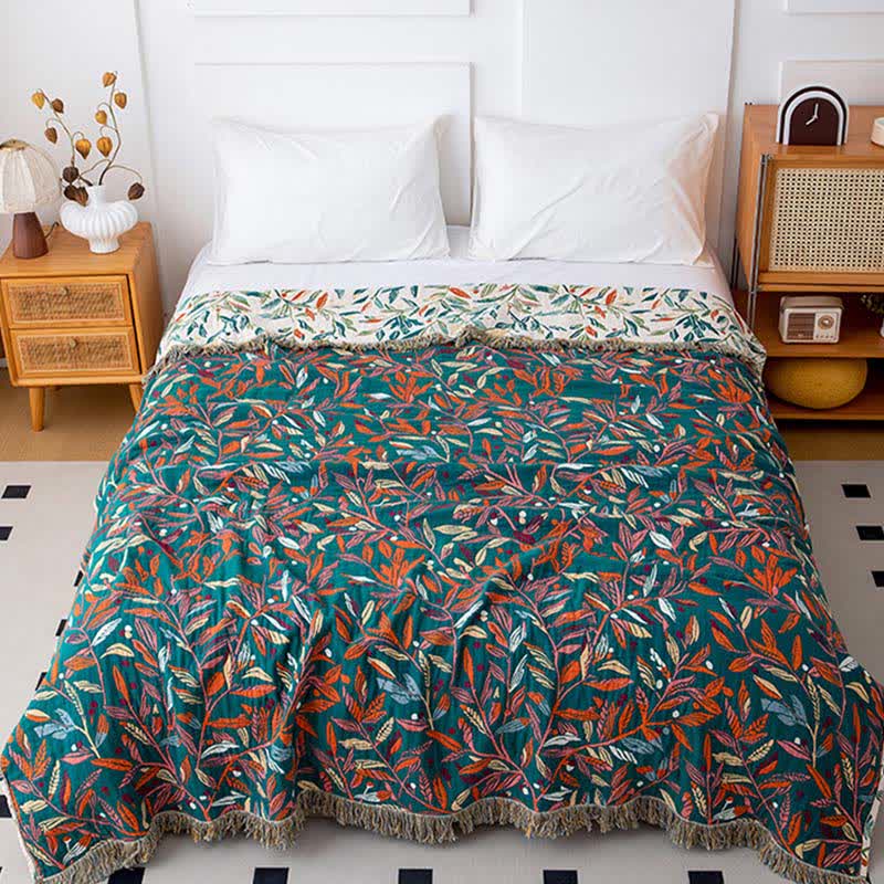 Couette Fresh Leaf en gaze de coton naturelle - image 1