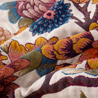 Couette luxueuse en coton naturel avec imprimé floral et papillon - image 3