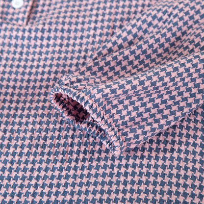 Chemise de nuit en gaze de coton naturel à motif pied-de-poule - image 6