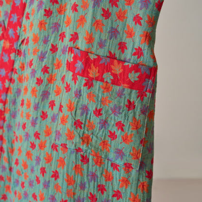 Peignoir kimono en coton bio imprimé feuille d'érable - image 21