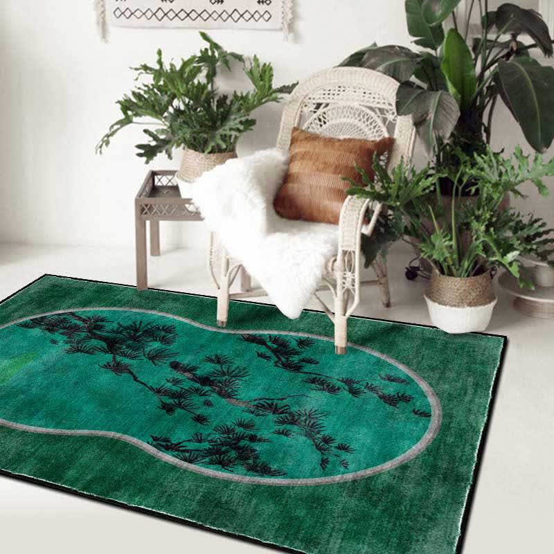 Tapis rétro pliable à motif pin - image 1