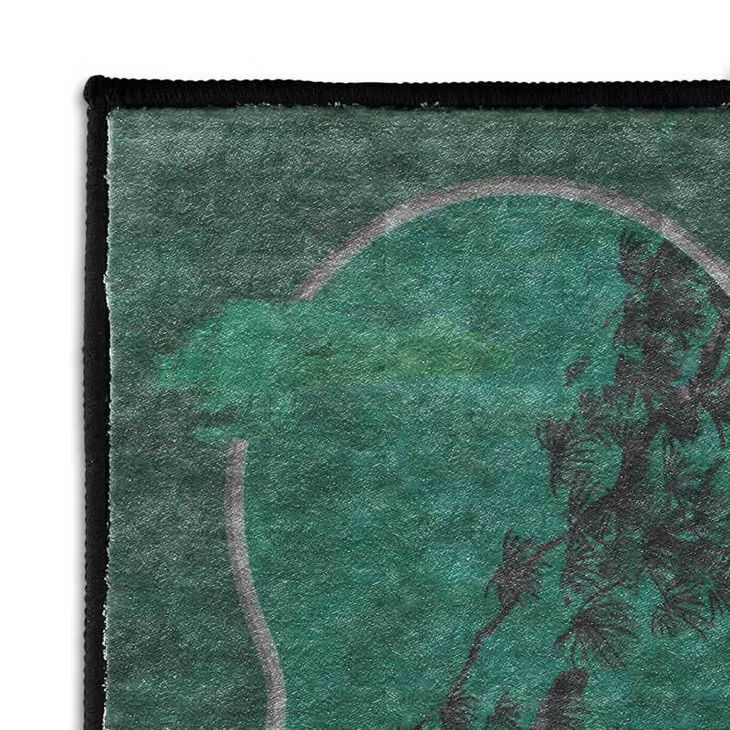 Tapis rétro pliable à motif pin - image 2