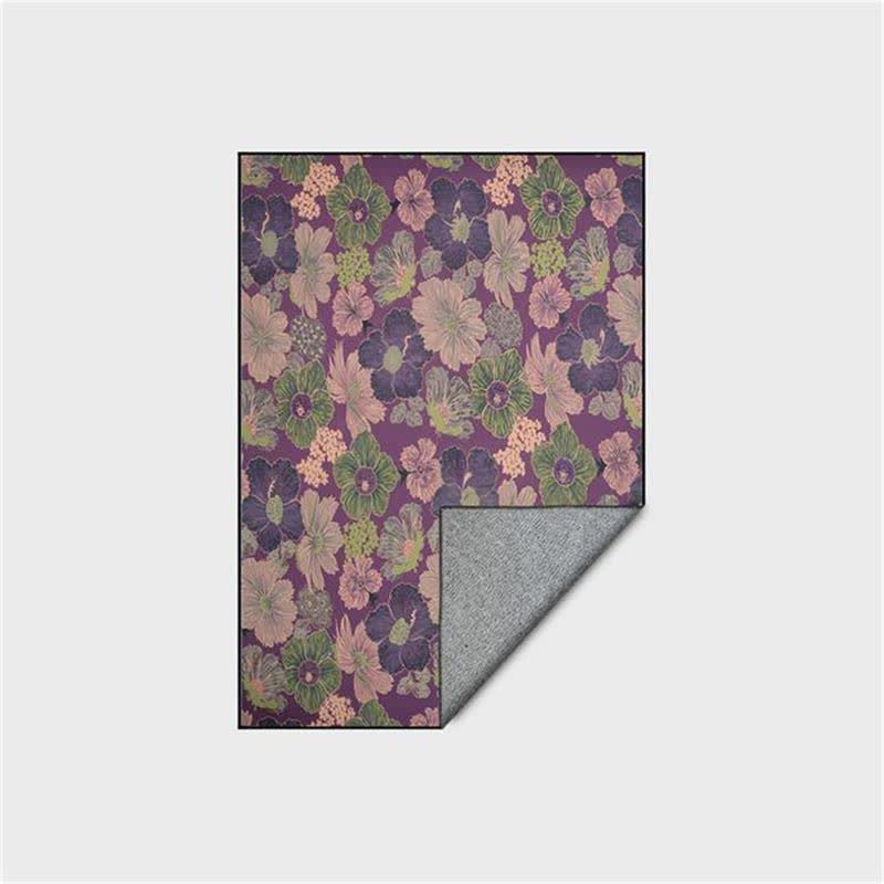 Tapis pliable antidérapant de style vintage avec motif botanique - image 5