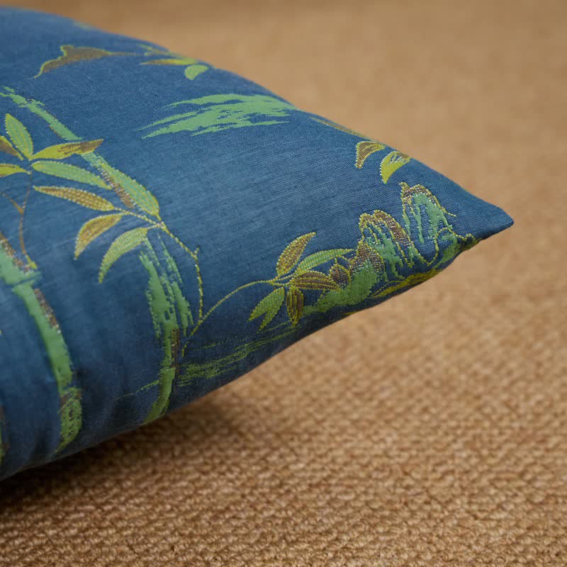 Taies d'oreiller carrées en gaze de coton bambou jacquard (2 pièces) - image 4