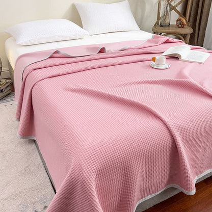 Couette simple et unie en coton gaufré - image 11