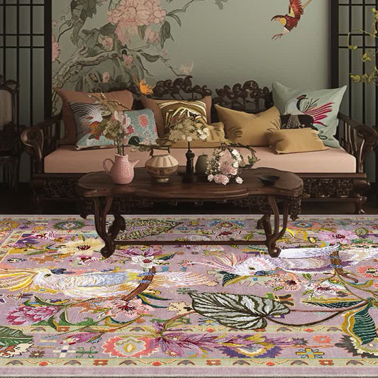 Tapis doux, antidérapant et pliable de style pastoral - 153 cm x 244 cm - image 0