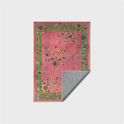 Tapis antidérapant et doux avec des fleurs classiques - image 3