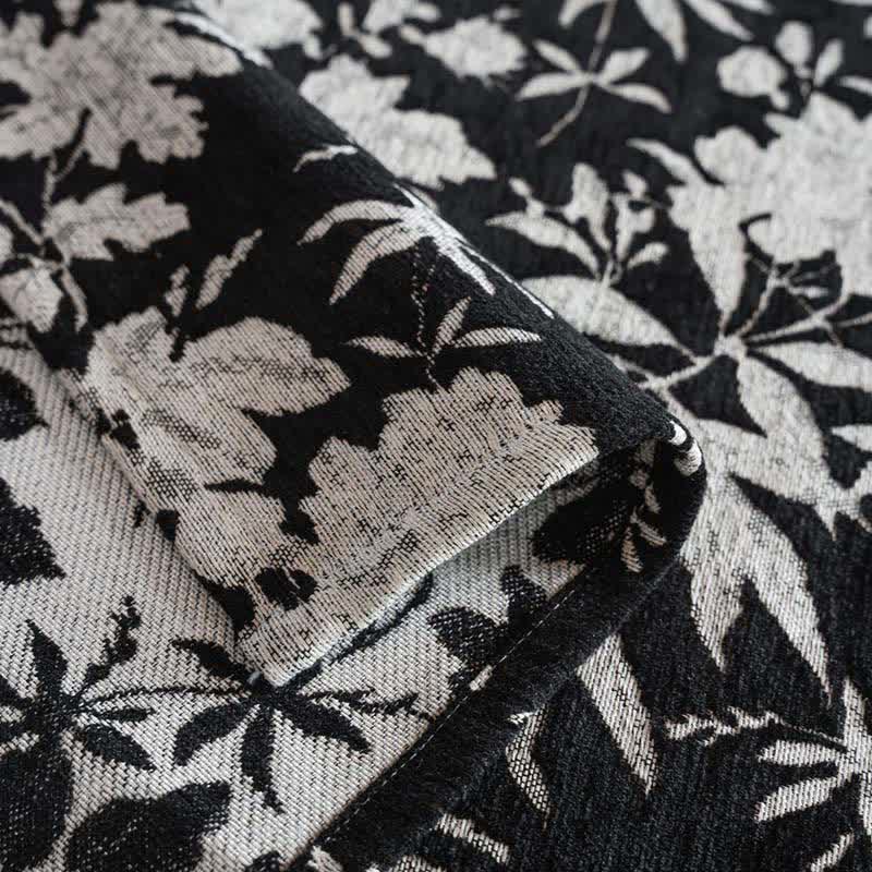 Nappe jacquard de style pastoral à motif floral - image 8