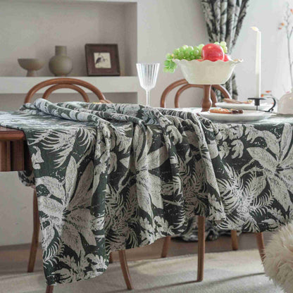 Nappe jacquard à motif de feuilles d'îles tropicales - image 7