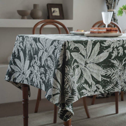 Nappe jacquard à motif de feuilles d'îles tropicales - image 6