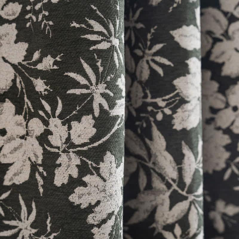 Rideau jacquard de style pastoral à motif floral - image 10