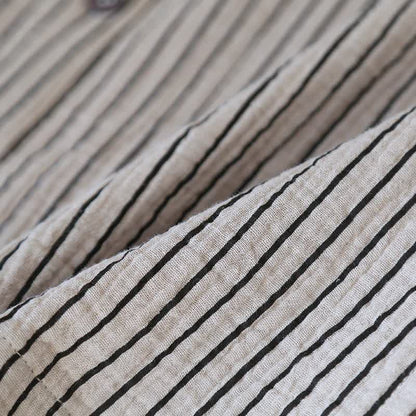 Ensemble de vêtements d'intérieur simple en pur coton à rayures - image 12