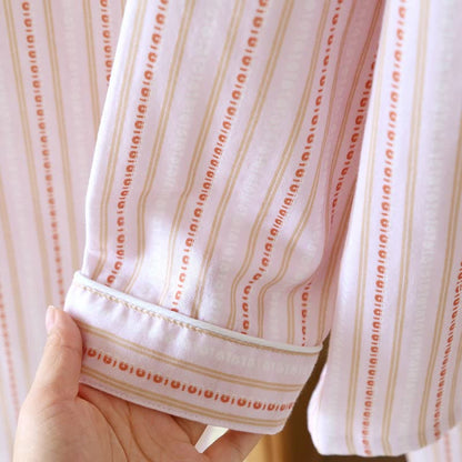 Ensemble de vêtements d'intérieur assortis en gaze de coton rayée - image 20