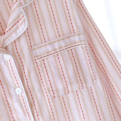 Ensemble de vêtements d'intérieur assortis en gaze de coton rayée - image 18