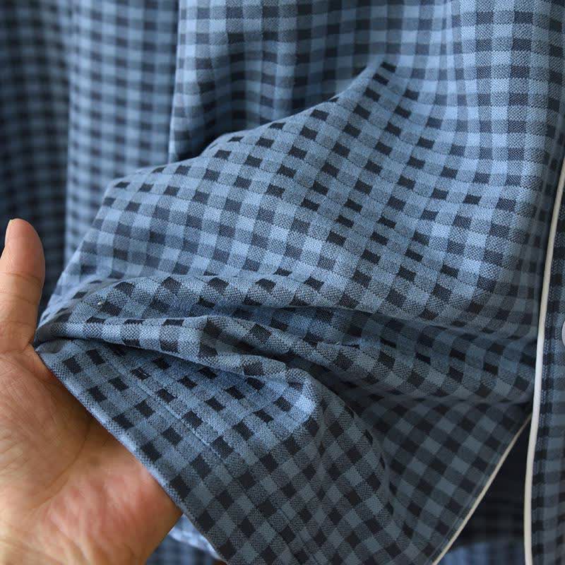 Ensemble de vêtements d'intérieur unisexe classique à carreaux - image 14