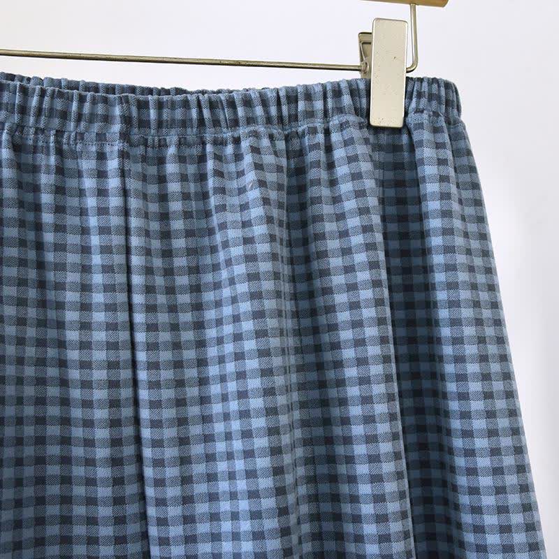 Ensemble de vêtements d'intérieur unisexe classique à carreaux - image 15