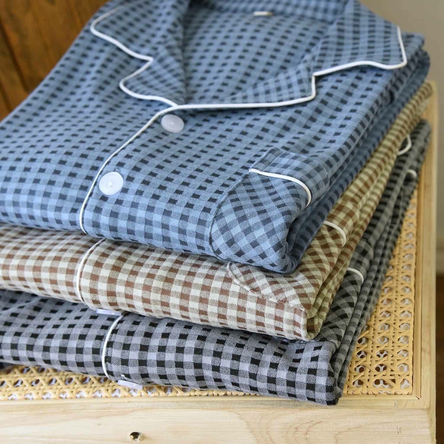 Ensemble de vêtements d'intérieur unisexe classique à carreaux - image 3