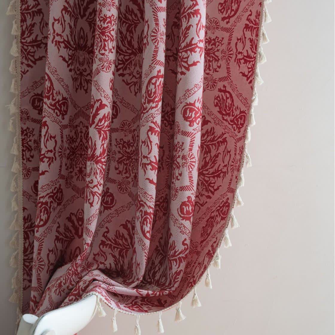 Rideau jacquard de style ethnique à motif rétro - image 4