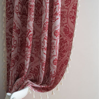 Rideau jacquard de style ethnique à motif rétro - image 4