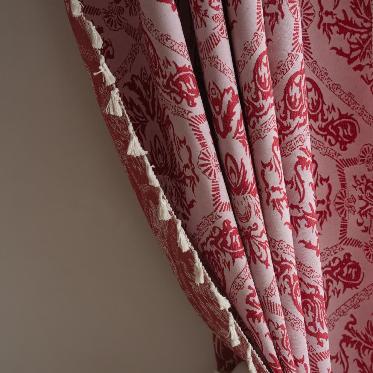 Rideau jacquard de style ethnique à motif rétro - image 3