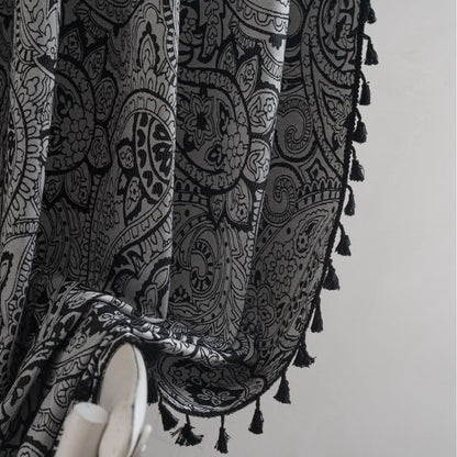 Rideau jacquard de style ethnique à motif cachemire - image 9