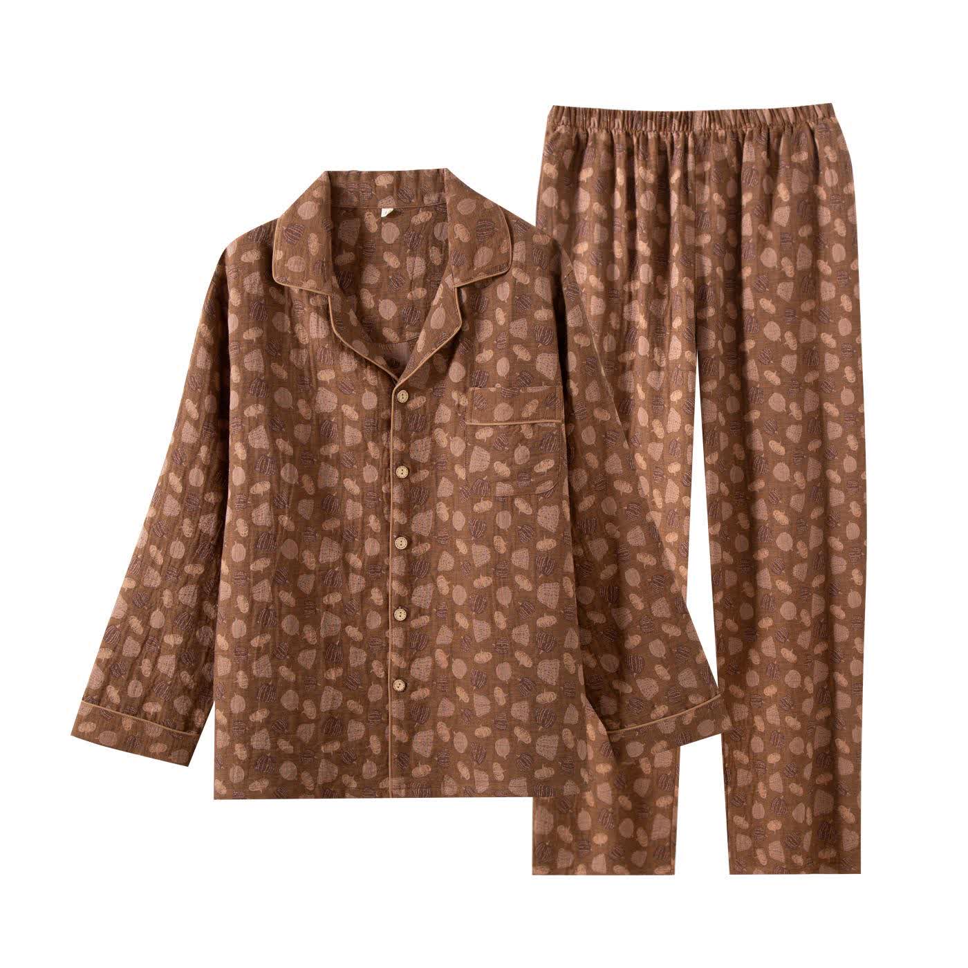 Ensemble de vêtements d'intérieur en gaze de coton citrouille - image 1