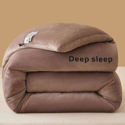 Couverture en peluche moelleuse et chaude avec imprimé lettre - Kaki - 220 cm x 240 cm - image 16