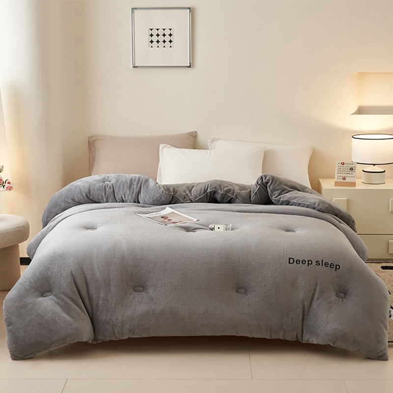 Couverture en peluche moelleuse et chaude avec imprimé lettre - image 19