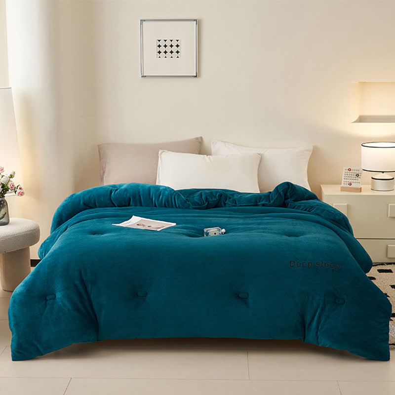 Couverture en peluche moelleuse et chaude avec imprimé lettre - image 21